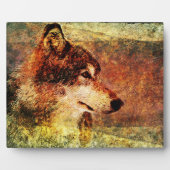 Schildhout Wolf Decoratief Plaque Fotoplaat (Voorkant)