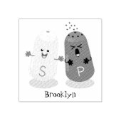 Schildklier, cartoon, rubber rubberstempel (Afrduk)