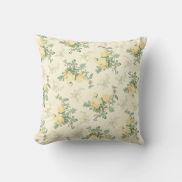 Schildklierdecor floranje kussen gele roos
