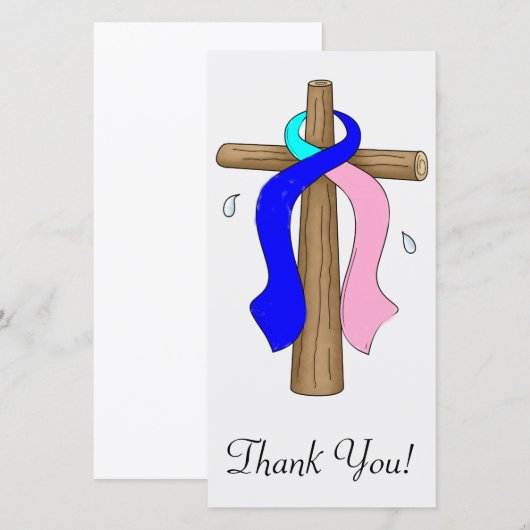 schildklierkanker bedankkaart (Voorkant / Achterkant)