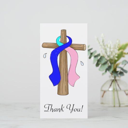 schildklierkanker bedankkaart (Staand voorkant)