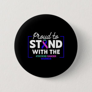 Schildklierkanker Bewustzijn Steun Familie Ronde Button 5,7 Cm