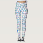 Schildklierkanker Bewustzijnslint Engel Leggings (Voorkant)