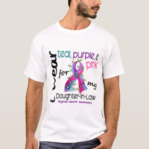 Schildklierkanker die ik lint Draag voor een schoo T-shirt