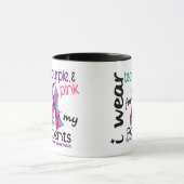 Schildklierkanker Ik Draag lint bij mijn patiënten Mok (Midden)