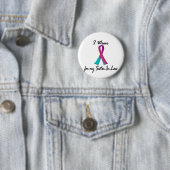 Schildklierkanker Ik DRAAG THYROÏDE RIBBON Zuster- Ronde Button 5,7 Cm (In situ)
