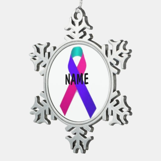 Schildklierkanker Memorial Ornament (Rechts)