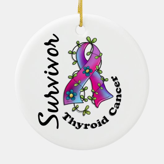 Schildklierkanker Overleving 15 Keramisch Ornament (Achterkant)