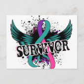 Schildklierkanker Overleving 16 Briefkaart (Voorkant)