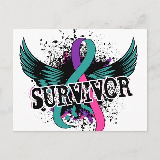 Schildklierkanker Overleving 16 Briefkaart (Voorkant)