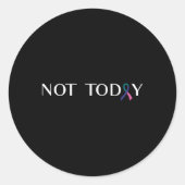 Schildklierkanker tegen kanker ronde sticker (Voorkant)