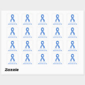 Schildklierziekte Advocate White Square Sticker (Vel)