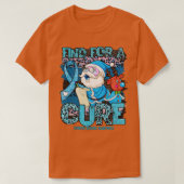 Schildklierziekte Bewustzijn Leopard Kerstmis Cure T-shirt (Design voorkant)