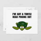 Schildkoppen uitsteken briefkaart (Voorkant / Achterkant)