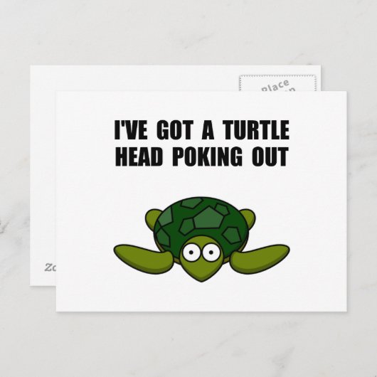 Schildkoppen uitsteken briefkaart (Voorkant / Achterkant)