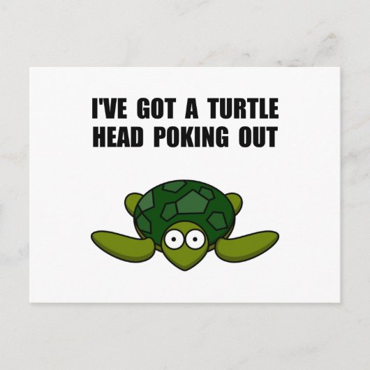 Schildkoppen uitsteken briefkaart (Voorkant)