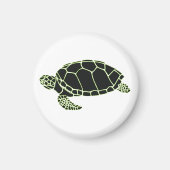 Schildkröte grün schwarz magneet (Voorkant)