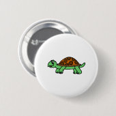 Schildkröte Lustig Ronde Button 5,7 Cm (Voorkant /achterkant)