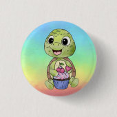 Schildkröte mit Muffin Button (Voorkant)