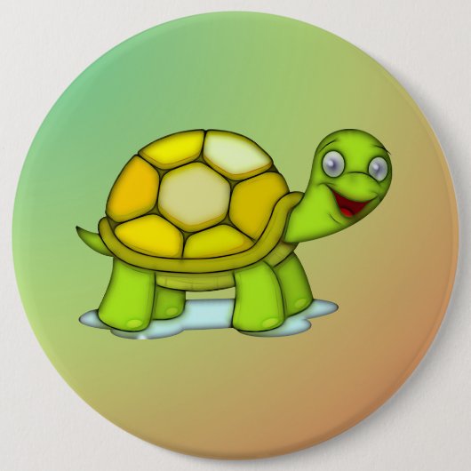 Schildkröte Ronde Button 6,0 Cm (Voorkant)