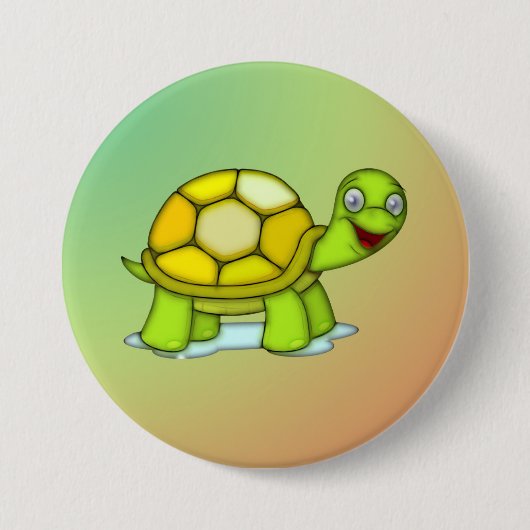 Schildkröte Ronde Button 7,6 Cm (Voorkant)