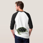 Schildkröte schwarz grün t-shirt (Achterkant volledig)