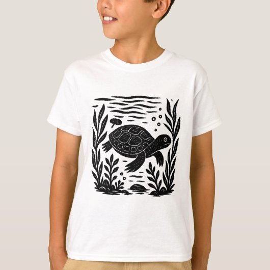 Schildkröte/Turtle T-shirt (Voorkant)