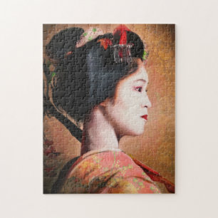 Schildkunst van Geisha japanse dame maiko Legpuzzel