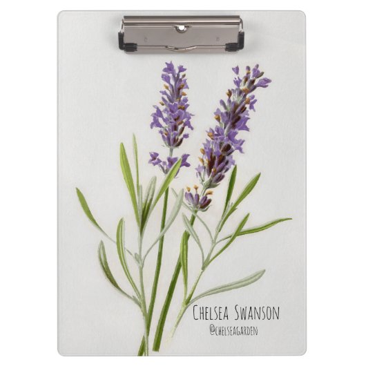 Schildlavender Sprig Klembord (Voorkant)