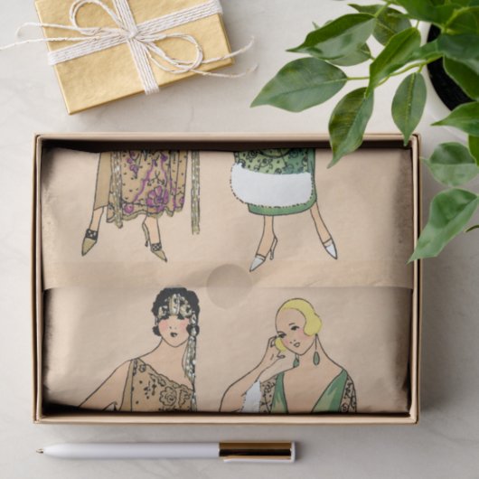 schildluidersvrouwen, ontkoppeling tissuepapier (Geschenk)