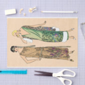 schildluidersvrouwen, ontkoppeling tissuepapier (Craft)