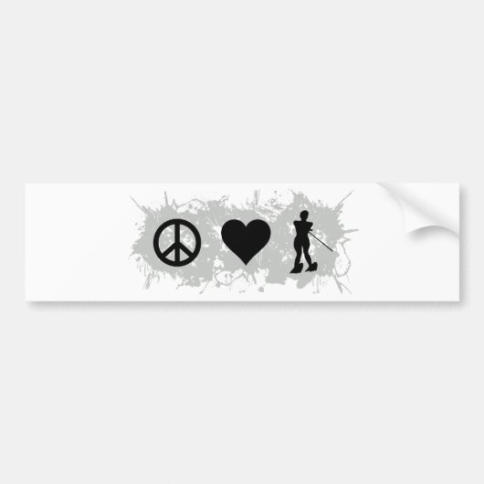 Schildmeisje Bumpersticker (Voorkant)