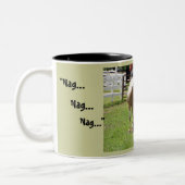 Schildmerg en schil tweekleurige koffiemok (Links)