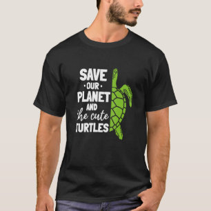 Schildomgeving bespaart onze planeet en het geluid t-shirt