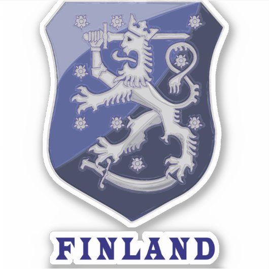 Schildontwerp Finland Sticker (Voorkant)