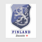 Schildontwerp Finland Sticker (Vel)
