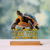 Schildpad 001 Schelp Ja! Acryl Bord (Neutraal)