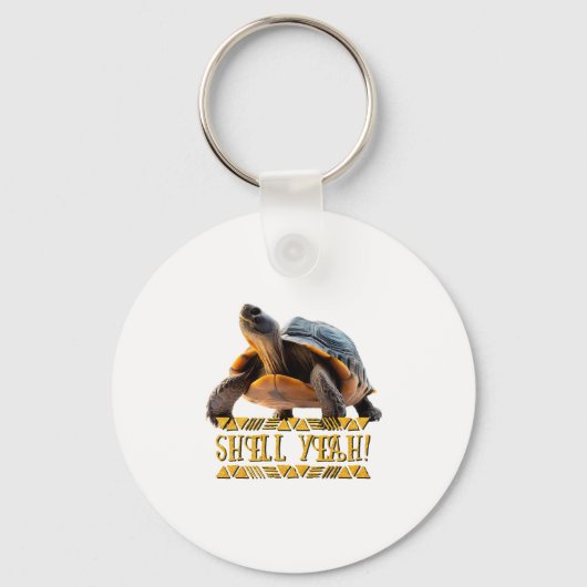 Schildpad 001 Schelp Yeah! Sleutelhanger (Voorkant)