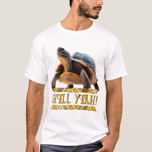Schildpad 001 Schelp Yeah! T-shirt (Voorkant)