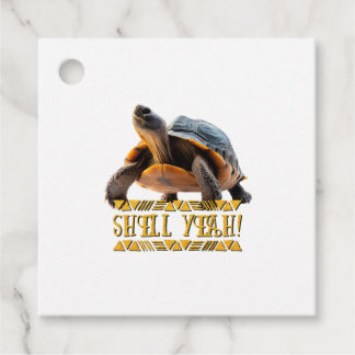 Schildpad 001 Shell Ja! Bedankjes Labels