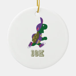 Schildpad 10.000 - Paars Keramisch Ornament