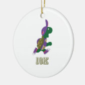 Schildpad 10.000 - Paars Keramisch Ornament (Links)