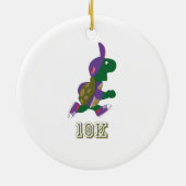 Schildpad 10.000 - Paars Keramisch Ornament (Achterkant)