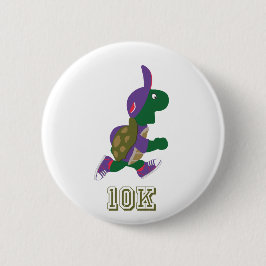 Schildpad 10.000 - Paars Ronde Button 5,7 Cm