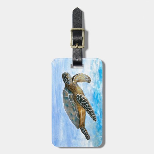 Schildpad 1 bagagelabel (Voorkant verticaal)