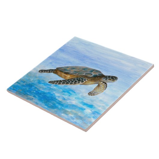 Schildpad 1 tegeltje (Zijkant)