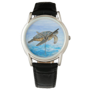 Schildpad 1 Zee Oceaan Horloge