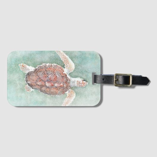 schildpad 2 bagagelabel (Voorkant (horizontaal))