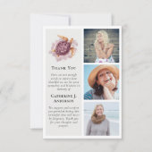 Schildpad 3 foto sympathie begrafenis bedankkaart (Voorkant)