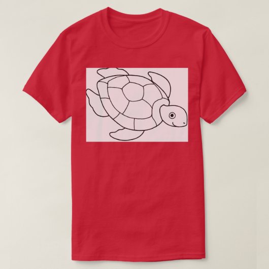 Schildpad 6 t-shirt (Design voorkant)